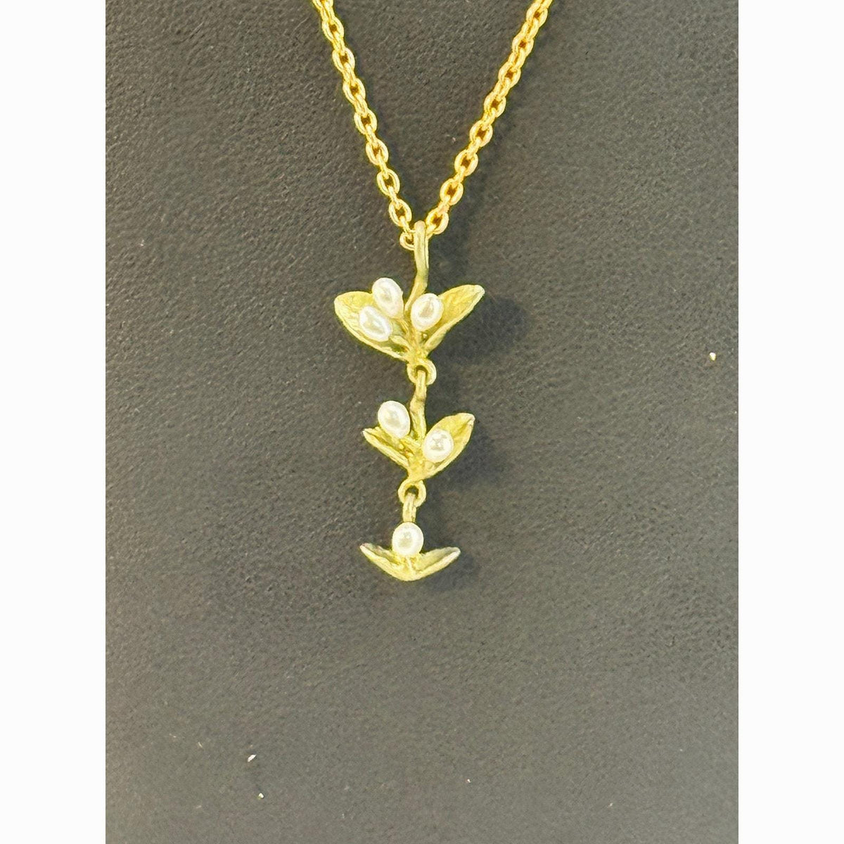 Michael Michaud Spring Vine Pearl Pendant Necklace - Sarasotabydesign