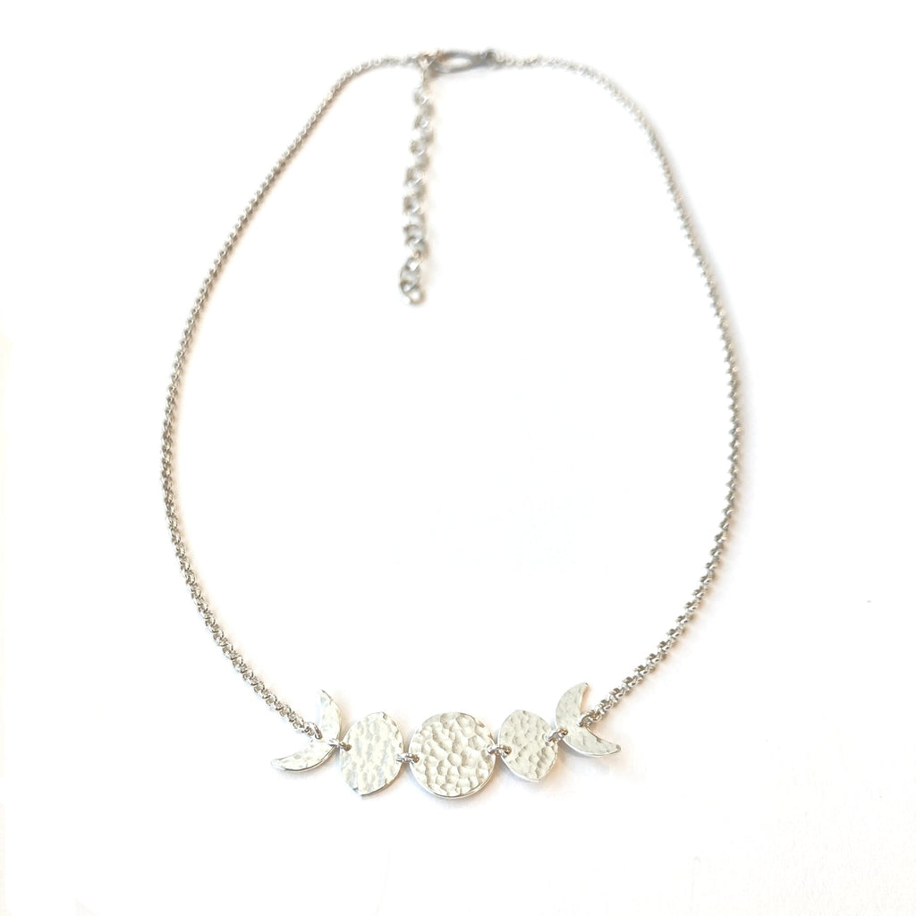 Alison Morse Moon Phase Necklace in Sterling Silver