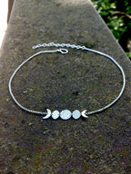 Alison Morse Moon Phase Necklace in Sterling Silver