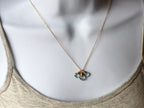 Saressa Designs Garnet Trio Necklace