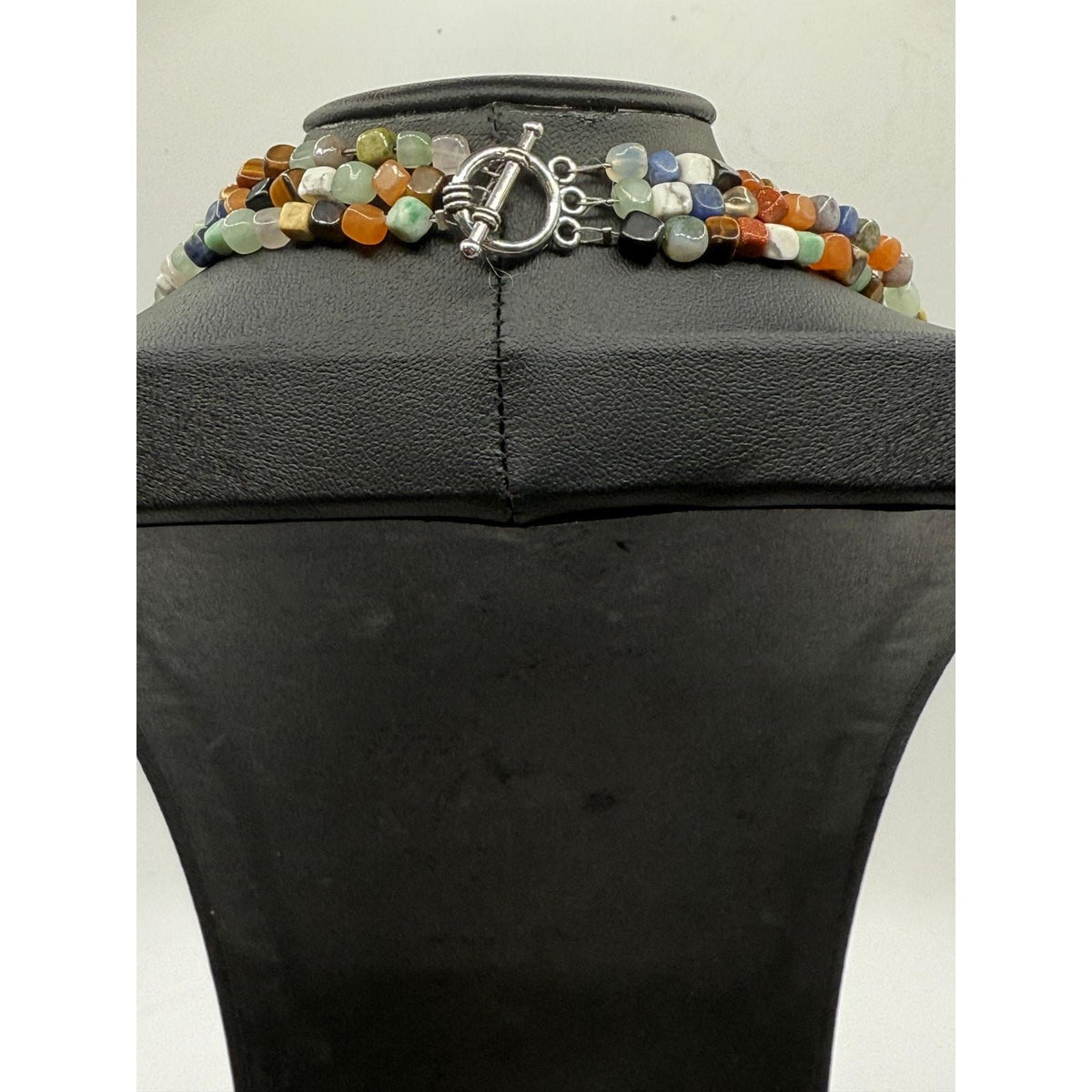 Native American Natural Gemstones 3 Strand Necklace - Sarasotabydesign