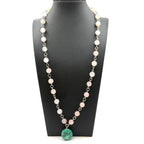 Native American Rose Quartz, Turquoise Necklace - Sarasotabydesign