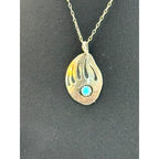 Native American Sterling Silver Turquoise Bear Claw Set - Sarasotabydesign