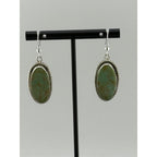 Navajo Byron Begay Handmade Sterling Silver Sonoran Turquoise Dangle Earrings - Sarasotabydesign