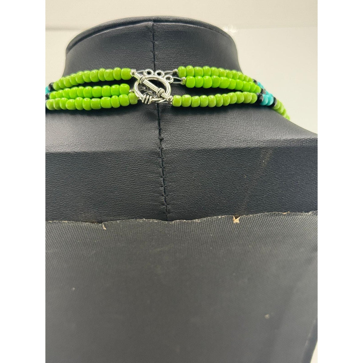Navajo Mary W Roanhorse Glass Bead Choker Necklace - Sarasotabydesign