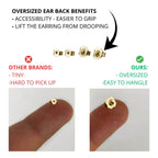 Gold & Honey Small Illusion Inside Out Lucite Hoop Earrings
