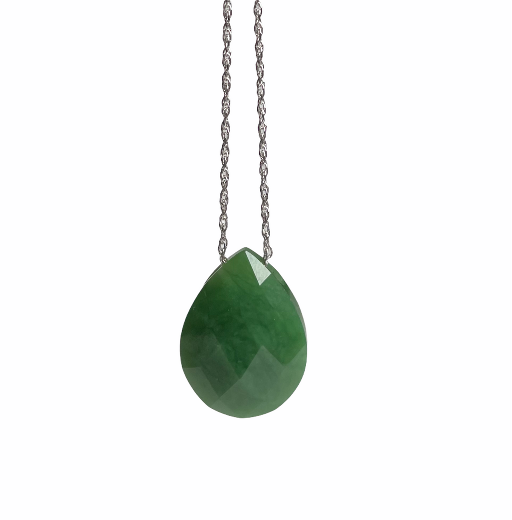 Faceted Teardrop Pendant 17*22mm