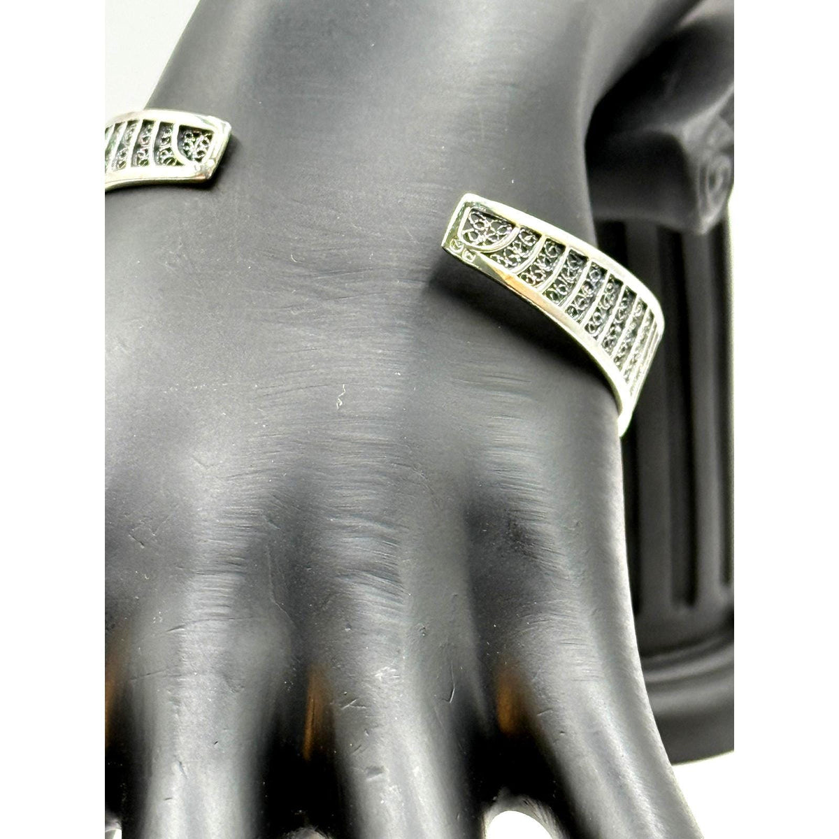 Portuguese Sterling Silver Filigree Circles Bracelet - Sarasotabydesign