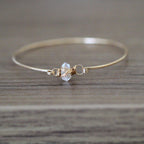 Saressa Designs Herkimer Diamond Caged Bracelet - Sarasotabydesign
