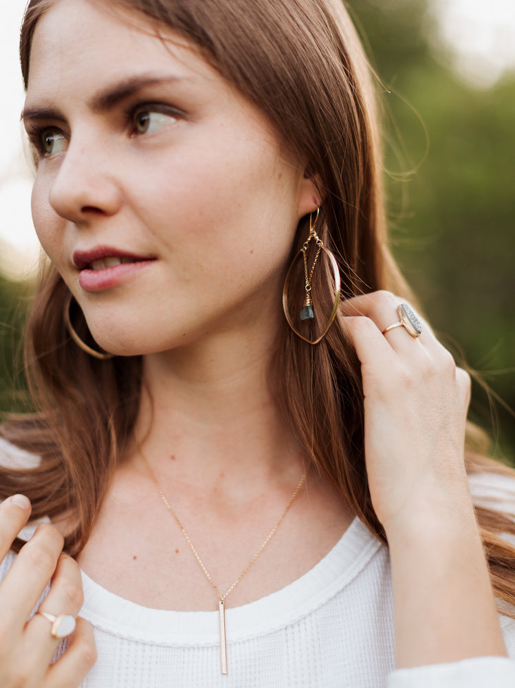 Saressa Designs Iris Hoops ( As Seen On God Friended Me ) - Sarasotabydesign