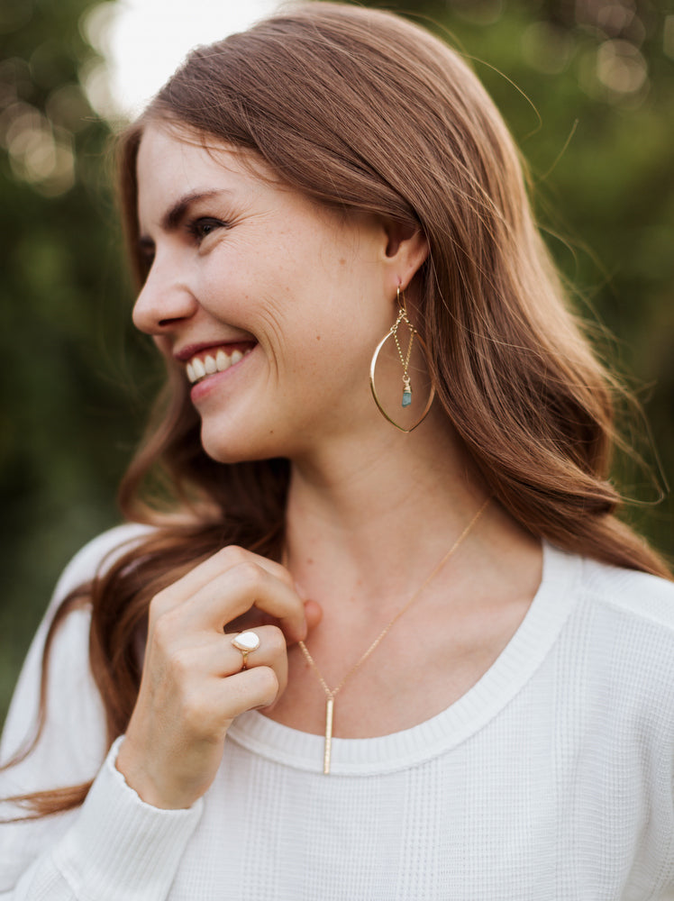 Saressa Designs Iris Hoops ( As Seen On God Friended Me ) - Sarasotabydesign