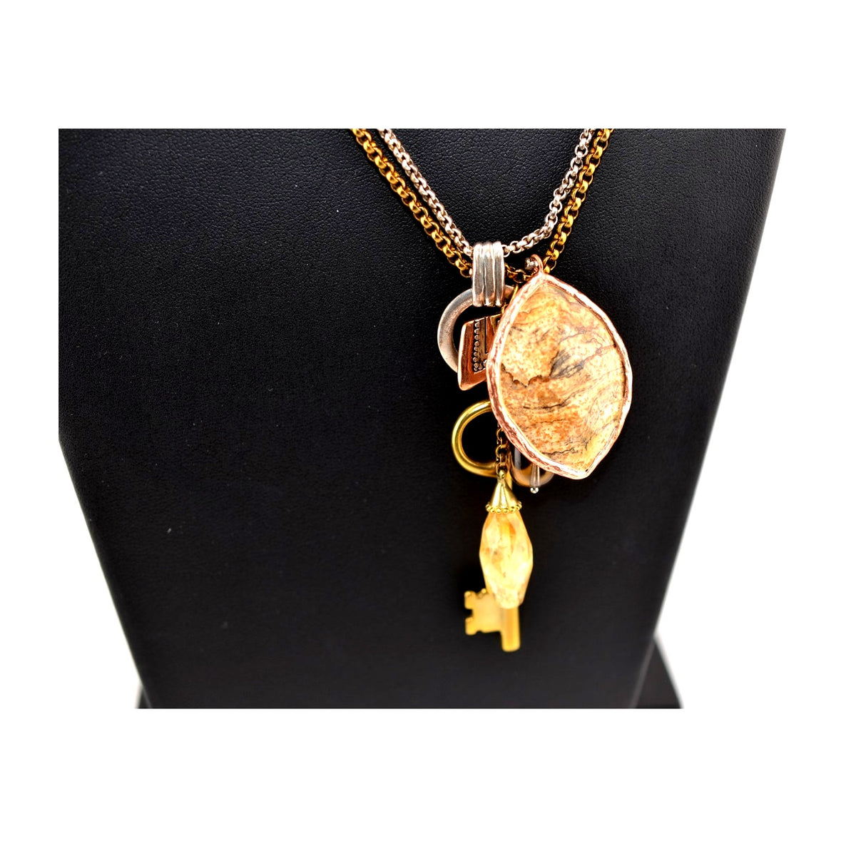 Silpada 925 Sterling Silver 'Hold the Key' Charm Pendant Necklace