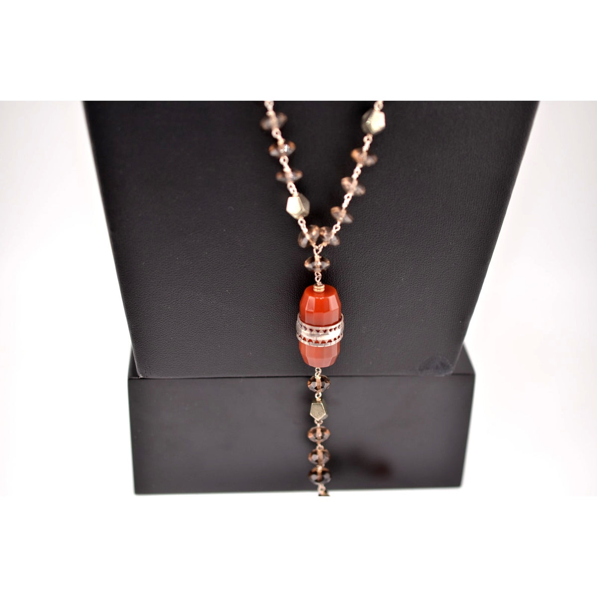 Silpada 925 Sterling Silver Smoky Quartz 'One in a Vermilion' Necklace