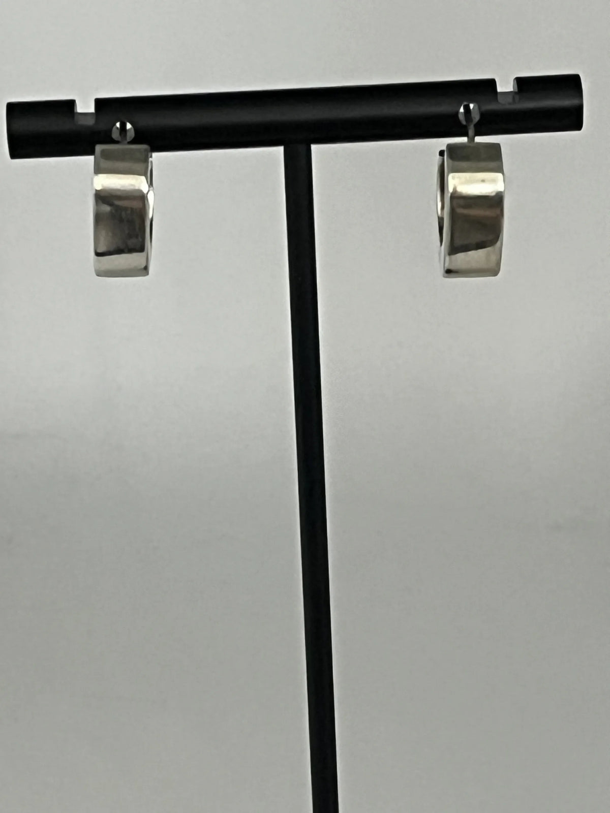 Silpada Silver Chunky Squared Hoop Earrings