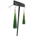 Solid Jade Cone Earrings, 2406 - Sarasotabydesign