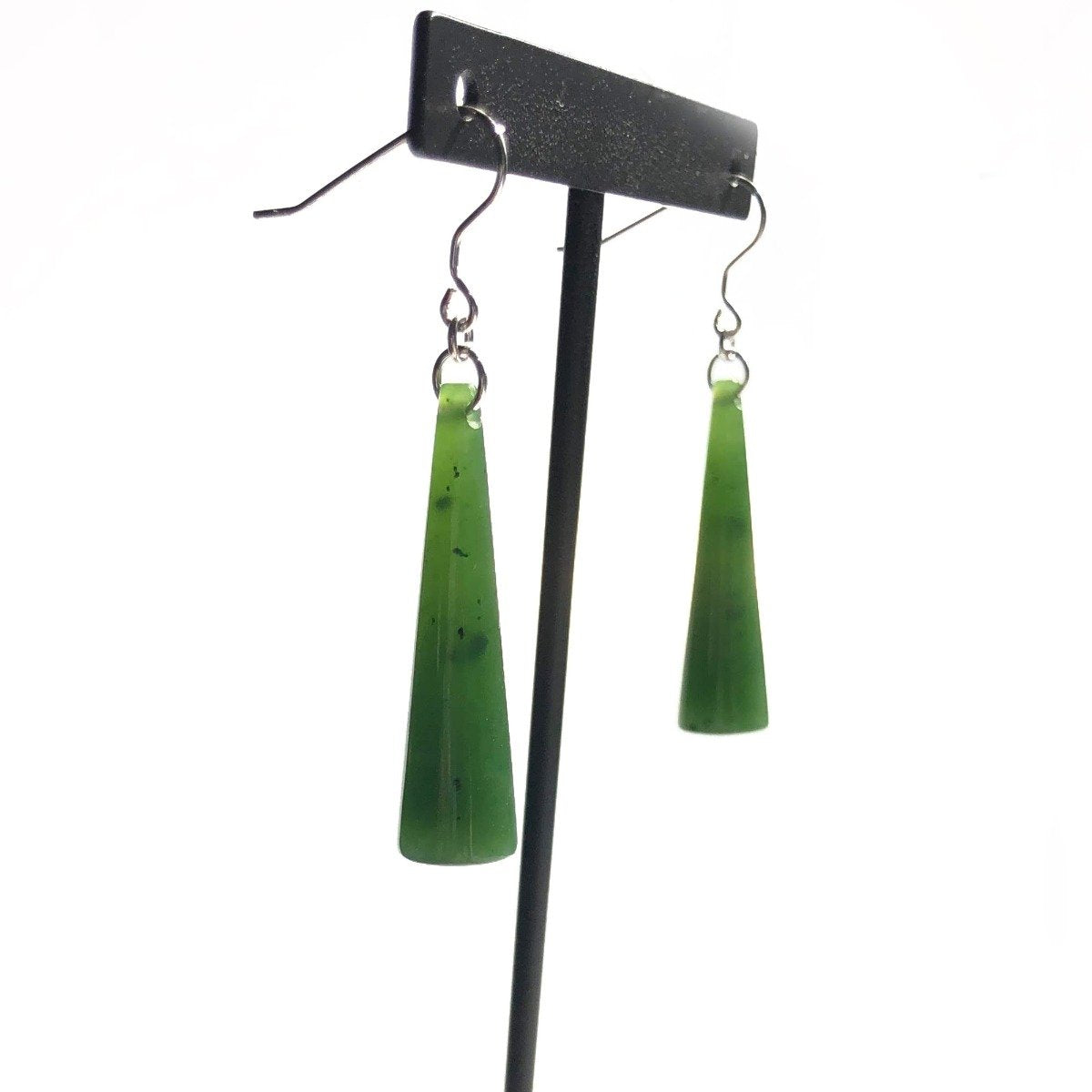 Solid Jade Cone Earrings, 2406 - Sarasotabydesign