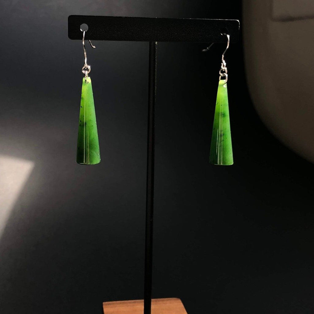 Solid Jade Cone Earrings, 2406 - Sarasotabydesign