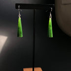 Solid Jade Cone Earrings, 2406 - Sarasotabydesign