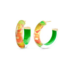 Gold & Honey Sour Illusion Hoop Earrings