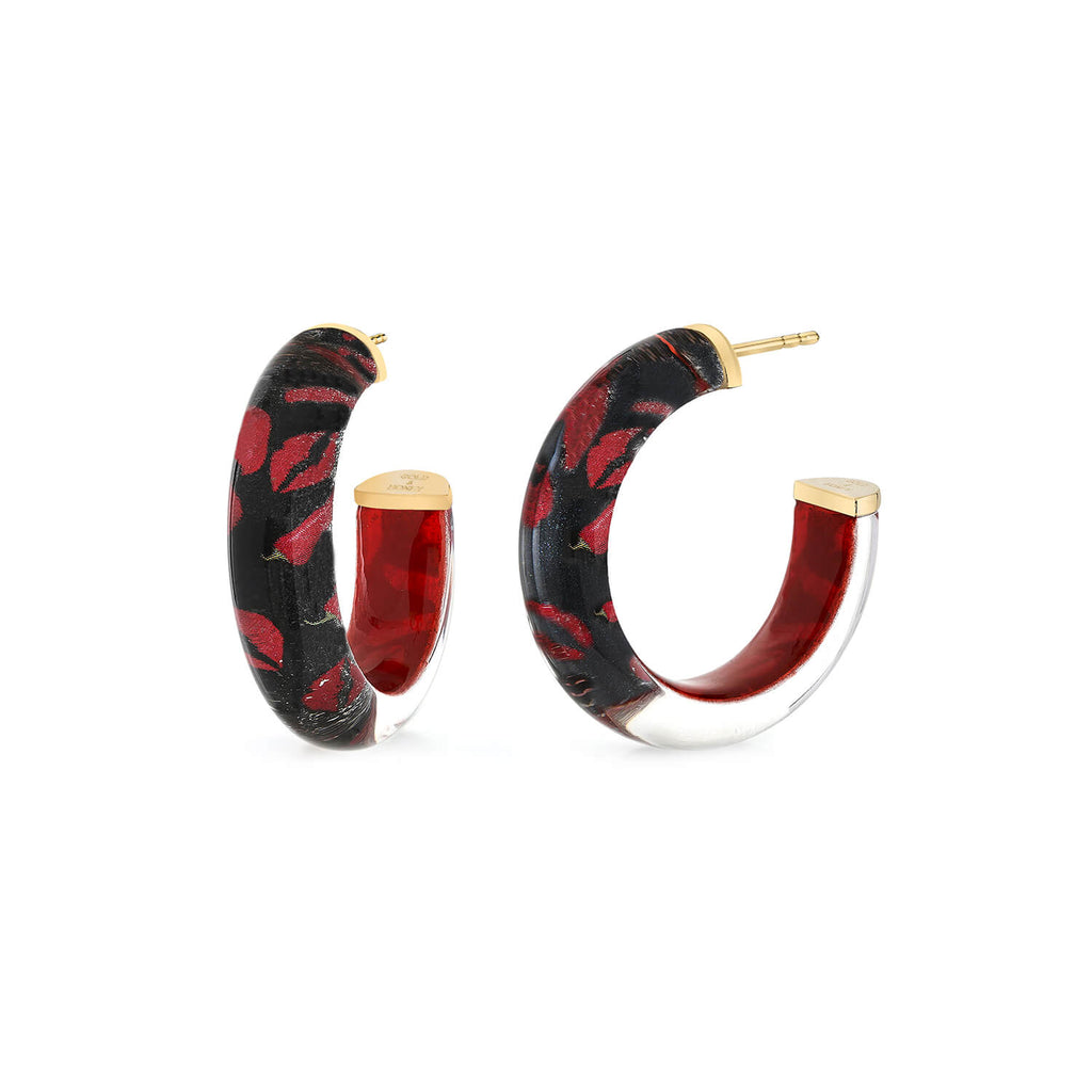 Gold & Honey Feeling Spicy Illusion Hoop Earrings