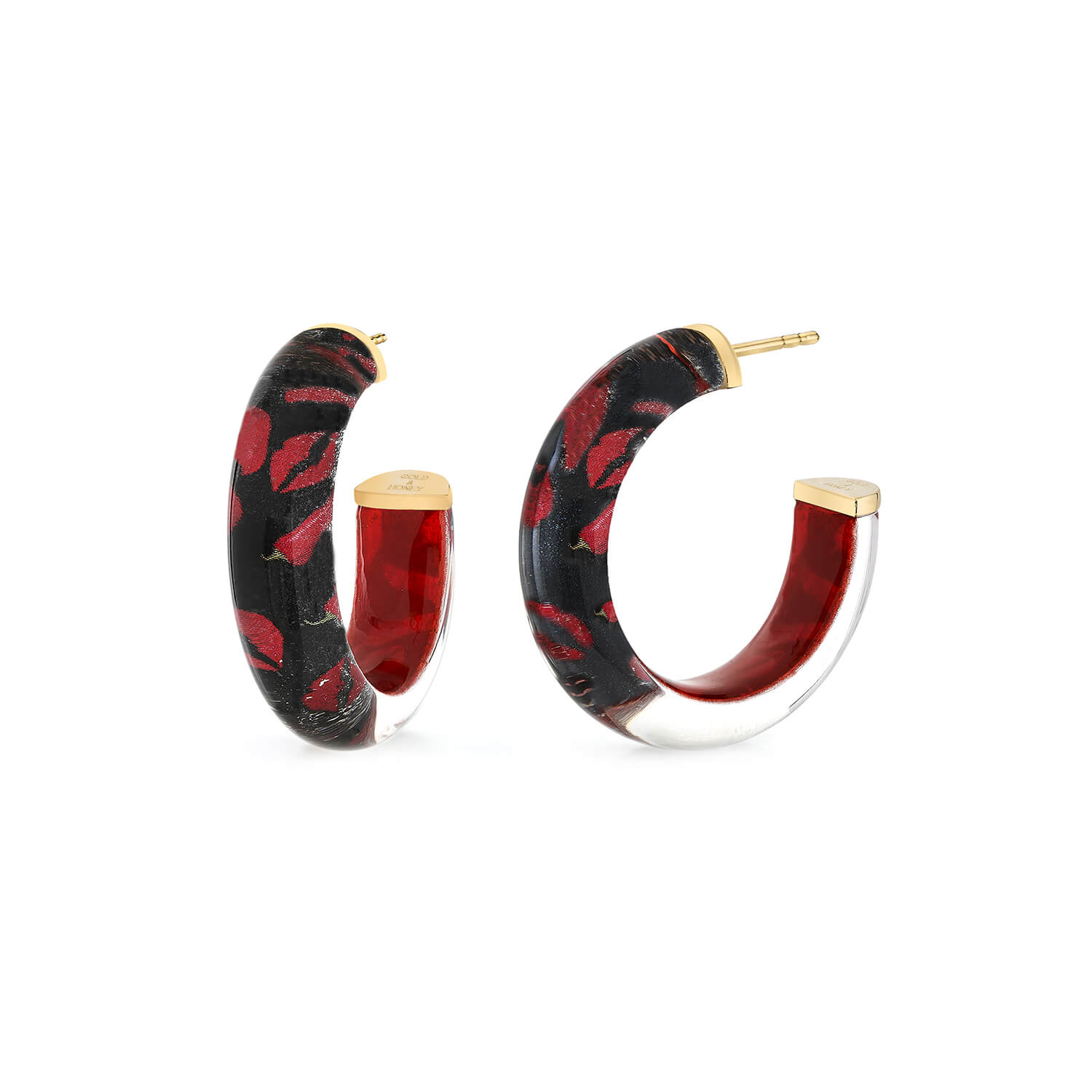 Gold & Honey Feeling Spicy Illusion Hoop Earrings