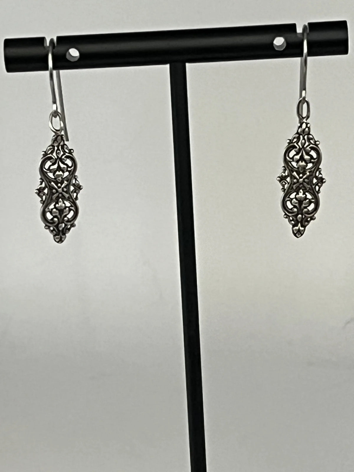 Sterling Silver Filigree Dangle Earrings