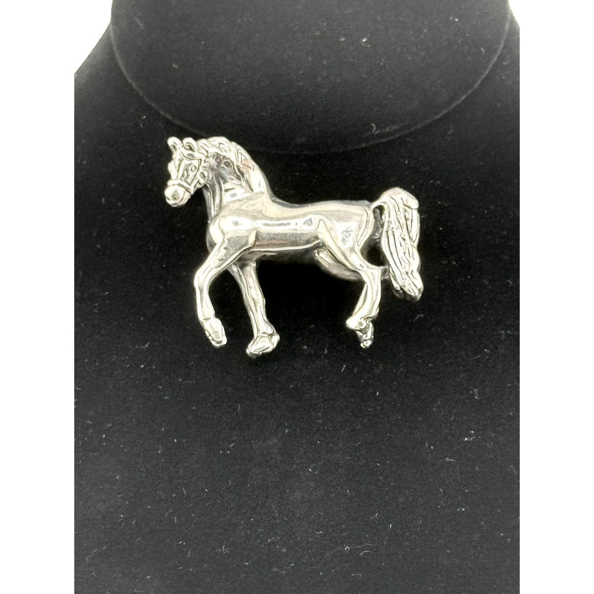 Sterling Silver Prancing Horse Brooch Pin - Sarasotabydesign