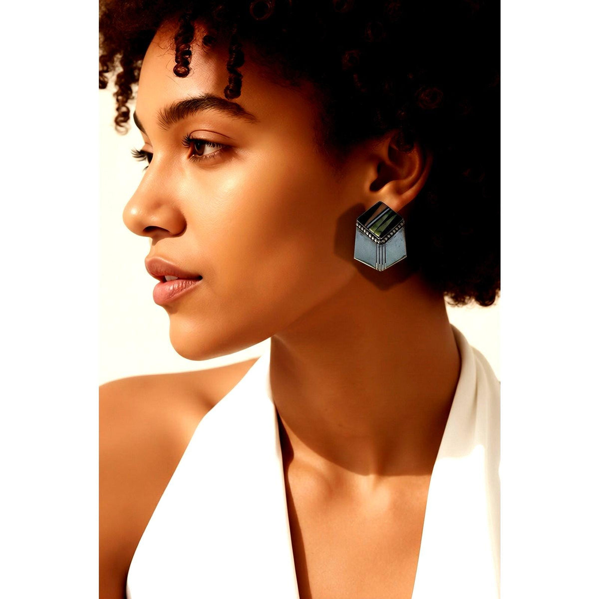 Sterling Silver Southwestern NA Multi-Stone Earrings - Sarasotabydesign