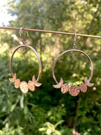 Alison Morse Moon Phase Hoop Earrings in Sterling Silver