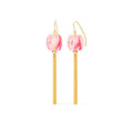 Gold & Honey Tassel Bead Drop Earrings