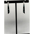 Vintage 925 Sterling Silver Turquoise Dangle Earrings - Sarasotabydesign
