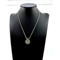Vintage Cynthia Gale GeoArt 925 Sterling Silver 3D Round Pendant Necklace