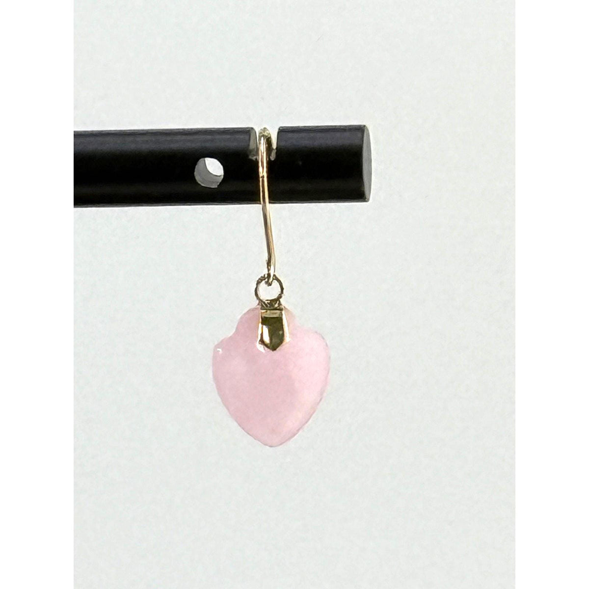 Vintage Pink Jade Dangle 10K Earrings - Sarasotabydesign