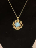 Square Turquoise Necklace