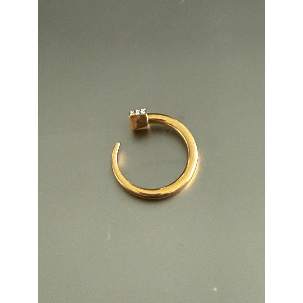 Zenzii Crystal studded nail ring size 6 - Sarasotabydesign
