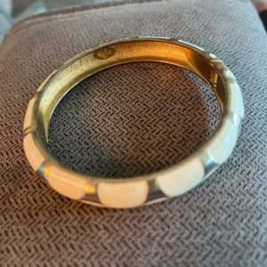 Vintage Premier Designs - Signed Hinged Bangle Bracelet