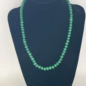 Genuine Jade 18 inch Beaded Necklace