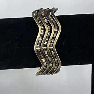 Brass and Bead Bangle. Very Different.