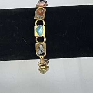 Vintage Uncut Semi-Precious Zone Bracelet