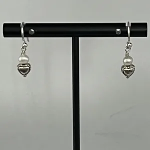 Nadine Leo Mississippi River Pearl Co Sterling Silver Pearl Earrings