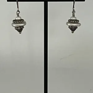 Nadine Leo Mississippi River Pearl Co Sterling Silver Pearl Earrings