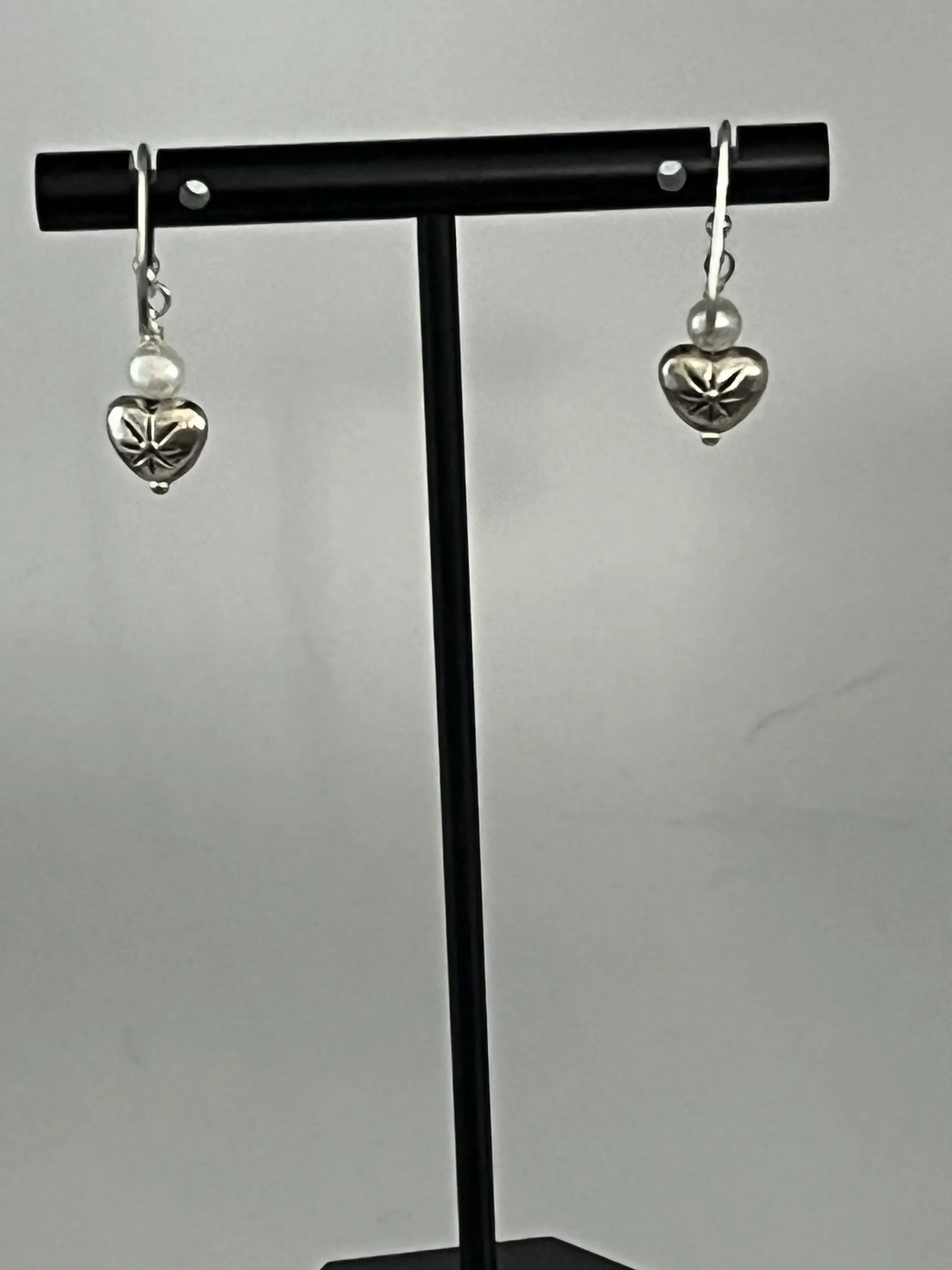 Nadine Leo Mississippi River Pearl Co Sterling Silver Pearl Earrings - Image 2