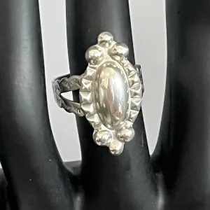 Vintage Sterling Silver Southwest NA Ring Adj Size 7.5