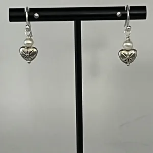 Nadine Leo Mississippi River Pearl Co Sterling Silver Pearl Earrings