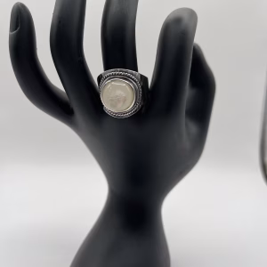 Silpada Sterling Silver 'pearlized' Natural Mother-Of-Pearl Ring Size 7