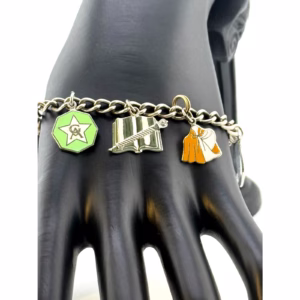 Vintage Unique 925 Sterling Silver 8 Charm Bracelet