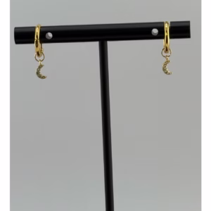 Namaste Handmade Selene Moon Drop Earrings