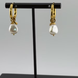 Namaste Handmade 'Takes 3 To Spill the Tea' Pearl Hoops