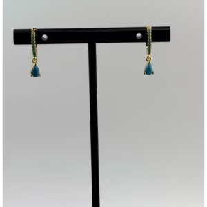 Namaste Handmade 'Annalisa' Drop Turquoise Earrings