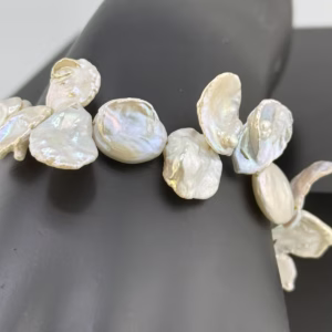 Vintage 925 Sterling Silver Baroque Freshwater Pearl Bracelet
